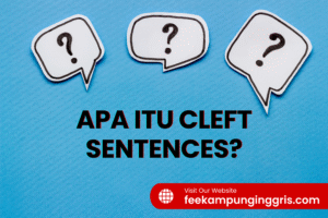 artikel ini berisi tentang artikel cleft sentences